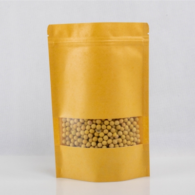 حقائب ورق كرافت براون (بالإنجليزية: Brown Kraft Paper bags Food Grade Stand Up Pouches For Nut Snacks)