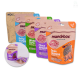 OEM ODM Zipper Kraft Paper Bags With Clear Window Stand Up Pouch