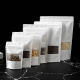 OEM ODM Zipper Kraft Paper Bags With Clear Window Stand Up Pouch
