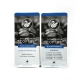 Custom Black Coffee Bags Packaging Flat Bottom Coffee Bean Bag